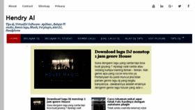 What Djhendryal.com website looked like in 2018 (5 years ago)