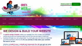 What Debswebllc.com website looked like in 2018 (5 years ago)