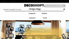 What Decoshopy.com website looked like in 2018 (5 years ago)