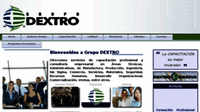 What Dextro.com.mx website looked like in 2018 (5 years ago)