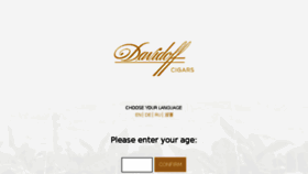 What Davidoff.com website looked like in 2018 (5 years ago)