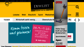 What Dewezet.de website looked like in 2018 (5 years ago)
