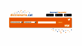 What Diccionaris.cat website looked like in 2018 (5 years ago)