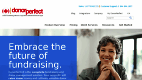 What Donorperfect.ca website looked like in 2018 (5 years ago)