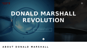 What Donaldmarshallrevolution.com website looked like in 2018 (5 years ago)