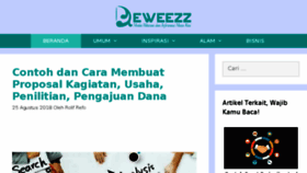 What Deweezz.com website looked like in 2018 (5 years ago)