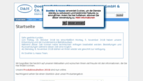 What Doehler-haass.de website looked like in 2018 (5 years ago)