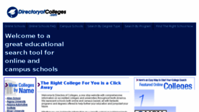 What Directoryofcolleges.com website looked like in 2018 (5 years ago)
