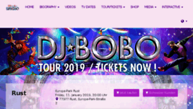 What Djbobo.com website looked like in 2018 (5 years ago)