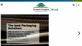 What Dunapack-packaging.com website looked like in 2018 (5 years ago)