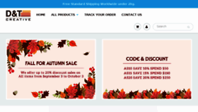What Dtcreativestore.com website looked like in 2018 (5 years ago)