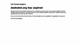 What Doxhotel.org website looked like in 2018 (5 years ago)