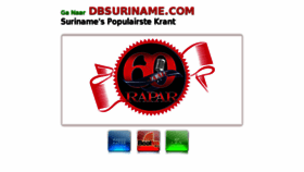 What Dbsuriname.com website looked like in 2018 (5 years ago)