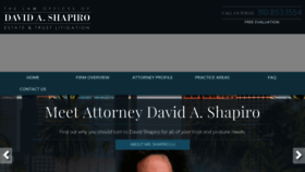 What Davidshapirolaw.com website looked like in 2018 (5 years ago)