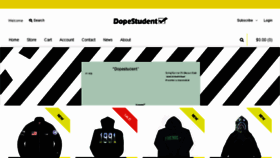 What Dopestudent.com website looked like in 2018 (5 years ago)