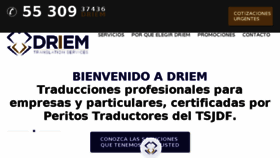 What Driem.com.mx website looked like in 2018 (5 years ago)
