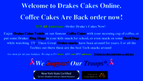 What Drakescakesonline.com website looked like in 2018 (5 years ago)
