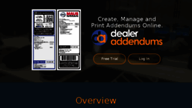 What Dealeraddendums.com website looked like in 2018 (5 years ago)