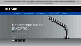 What Delabie.fr website looked like in 2018 (5 years ago)