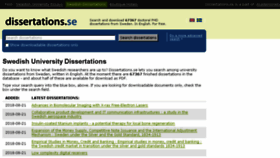 What Dissertations.se website looked like in 2018 (5 years ago)