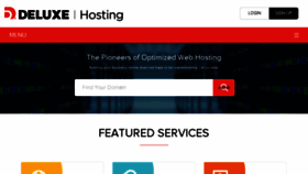 What Deluxehosting.com website looked like in 2018 (5 years ago)