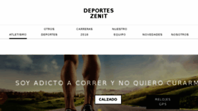 What Deporteszenit.com website looked like in 2018 (5 years ago)