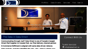 What Datadirect.ca website looked like in 2018 (5 years ago)