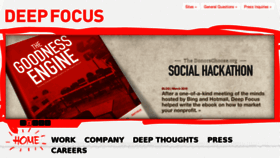 What Deep-focus.net website looked like in 2011 (12 years ago)