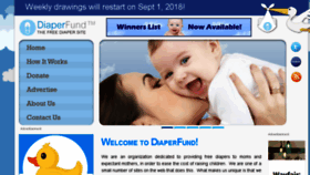 What Diaperfund.org website looked like in 2018 (5 years ago)