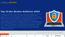 What Die10bestenantivirus.com website looked like in 2018 (5 years ago)