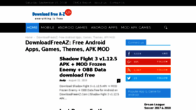 What Downloadfreeaz.com website looked like in 2018 (5 years ago)