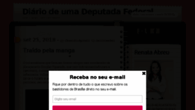 What Diariodeumadeputadafederal.com.br website looked like in 2018 (5 years ago)