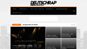 What Deutschrap.org website looked like in 2018 (5 years ago)