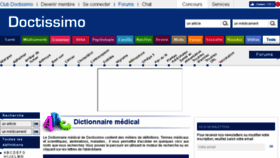 What Dictionnaire.doctissimo.fr website looked like in 2018 (5 years ago)