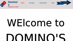 What Dominoscareers.co.uk website looked like in 2018 (5 years ago)
