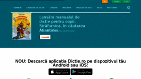 What Dictie.ro website looked like in 2018 (5 years ago)