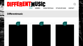 What Differentmusic.net website looked like in 2018 (5 years ago)