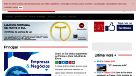 What Diariodosul.com.pt website looked like in 2018 (5 years ago)