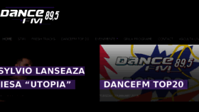 What Dancefm.ro website looked like in 2018 (5 years ago)