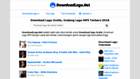 What Downloadlagu.net website looked like in 2018 (5 years ago)