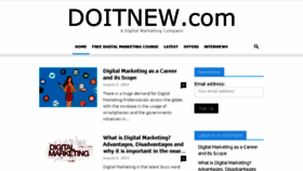 What Doitnew.com website looked like in 2018 (5 years ago)