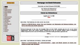What Daniel-schwamm.de website looked like in 2018 (5 years ago)