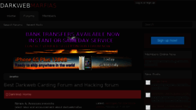 What Darkwebmafias.net website looked like in 2018 (5 years ago)