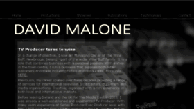 What Davidmalone.tv website looked like in 2018 (5 years ago)