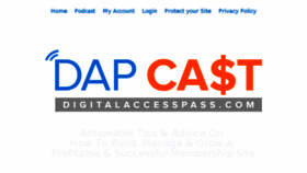 What Dapcast.com website looked like in 2018 (5 years ago)