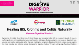 What Digestivewarrior.com website looked like in 2018 (5 years ago)