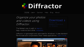 What Diffractor.com website looked like in 2018 (5 years ago)