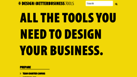 What Designabetterbusiness.tools website looked like in 2018 (5 years ago)