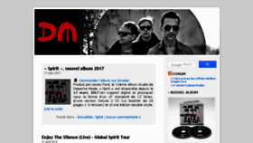 What Depechemode.fr website looked like in 2018 (5 years ago)