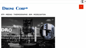 What Drone-corp.com website looked like in 2018 (5 years ago)